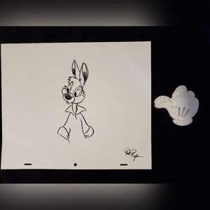 Disney Splash Mountain Br'er Rabbit Ink Drawing/Sketch Art Disneyland WDW